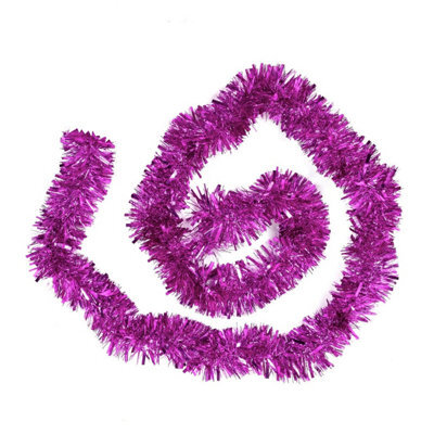 Neel Blue Luxury Christmas Tinsel - Hot Pink - 1.8M - image 1