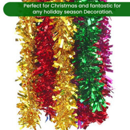 Neel Blue Luxury Christmas Tinsel - Hot Pink - 1.8M - thumbnail 6