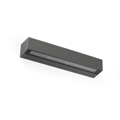 Luminosa Lighting Luminosa Doro-20 Integrated Led Up Down Lighter Outdoor Wall Light Grey, 3000K, Ip65 - image 1