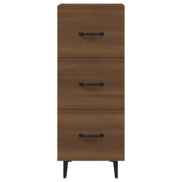 Berkfield Sideboard Brown Oak 34.5X34X90 Cm Engineered Wood - thumbnail 5