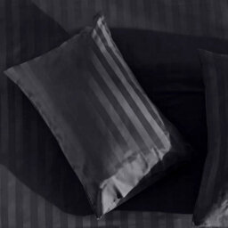 Ameha Black Striped Microfibre Bedding Set Single, Reversible & Breathable Duvet Cover, Fitted Sheet & Pillowcase - thumbnail 9