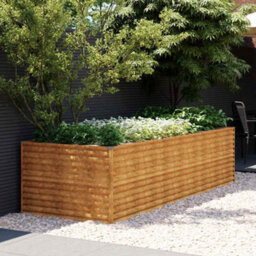 Berkfield Durable Garden Raised Bed 290X100X69 Cm Corten Steel - thumbnail 2
