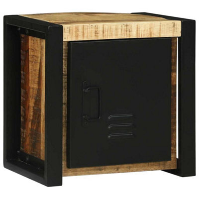 Berkfield Industrial Bathroom Wall Cabinet 40X30X40 Cm Solid Wood Rough Mango - image 1