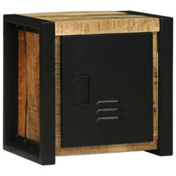 Berkfield Industrial Bathroom Wall Cabinet 40X30X40 Cm Solid Wood Rough Mango - thumbnail 2