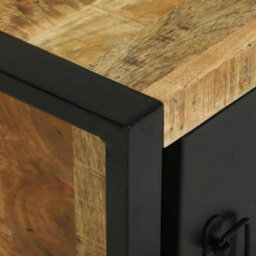 Berkfield Industrial Bathroom Wall Cabinet 40X30X40 Cm Solid Wood Rough Mango - thumbnail 9