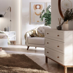 Furniture To Go Wensley 3 Drawer Chest In Light Grey And Oak - thumbnail 6