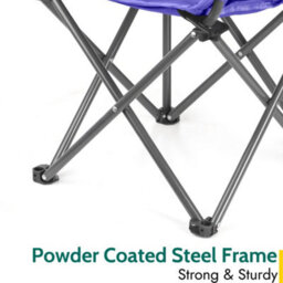 Trail Outdoor Leisure Buzzard Kids Folding Bucket Camping Chair Padded Purple (3-10 Years) - thumbnail 4