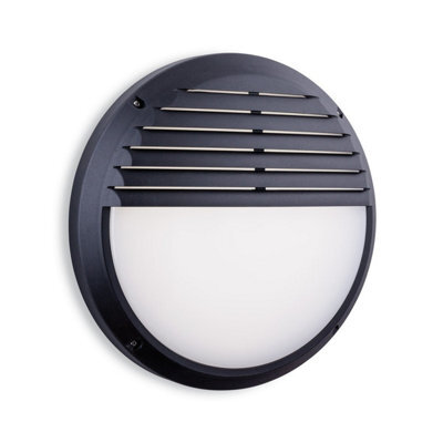 Luminosa Lighting Luminosa Luca Outdoor Integrated Led Bulkheads Round Black Ip65