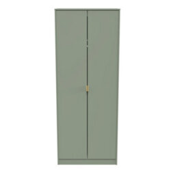 Madrid 2 Door Wardrobe In Reed Green (Ready Assembled) - thumbnail 1