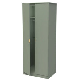 Madrid 2 Door Wardrobe In Reed Green (Ready Assembled) - thumbnail 5