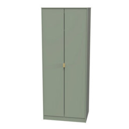 Madrid 2 Door Wardrobe In Reed Green (Ready Assembled) - thumbnail 3