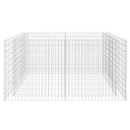 Berkfield Gabion Raised Bed Steel 180X90X100 Cm Silver - thumbnail 4