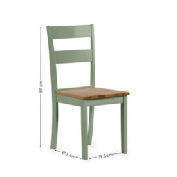 Oakham Westbury Elegant White And Natural Dining Chairs - Set Of 2 - thumbnail 5
