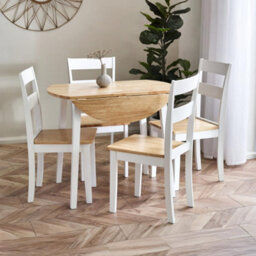 Oakham Westbury Elegant White And Natural Dining Chairs - Set Of 2 - thumbnail 8
