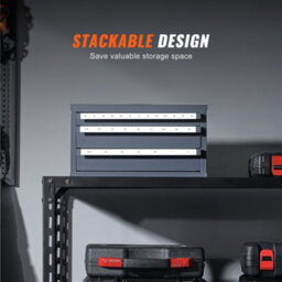 "Vevor 3-Drawer End Mill Cabinet, 29-Compartment For 1/8"" To 1"", Stackable Steel Organizer With Labels" - thumbnail 6