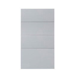 GoodHome Alisma High Gloss Grey 4 Drawer Front, Pack Of 4 (H)715mm (W)397mm (T)18mm