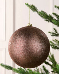 Werchristmas Espresso Extra Large Shatterproof Bauble Glitter 20 Cm - thumbnail 2
