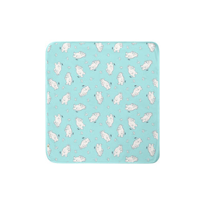 Character World Gruffalo Baby Blanket Reversible Blue White Jersey My First Throw 70Cm X 75Cm - image 1