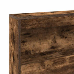 Berkfield With Headboard 2 Pcs Smoked Oak 160 X 200 Cm Engineered Wood - thumbnail 9