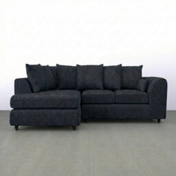 Gamzo Outlet L Shape Sofa Left Hand Facing Beige Firm Seating Couch Strong Wooden Frame Alaska Fabric Corner Sofa - thumbnail 1
