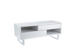 Orsina Gloss Finish White High Gloss Coffee Table, Contemporary Table For Livingroom, Functional Decorative Table - thumbnail 3