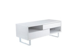 Orsina Gloss Finish White High Gloss Coffee Table, Contemporary Table For Livingroom, Functional Decorative Table - thumbnail 4