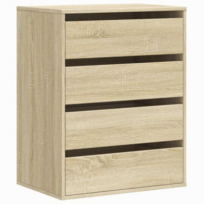 Berkfield Classic Corner Chest Of Drawers Sonoma Oak 60X41X76 Cm Engineered Wood