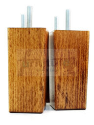 L&F 4X Replacement Furniture Legs Solid Wood 110mm High Sofas Chairs Settee Cabinets Legs M8 Tsp2055 - thumbnail 6