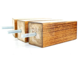 L&F 4X Replacement Furniture Legs Solid Wood 110mm High Sofas Chairs Settee Cabinets Legs M8 Tsp2055 - thumbnail 5