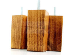L&F 4X Replacement Furniture Legs Solid Wood 110mm High Sofas Chairs Settee Cabinets Legs M8 Tsp2055 - thumbnail 3
