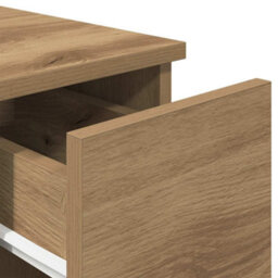 Berkfield Bedside Cabinets With Drawer 2 Pcs Artisan Oak 20X36X60 Cm - thumbnail 9