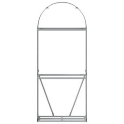 Walplus Log Holder Anthracite 80X45X190 Cm Galvanised Steel - thumbnail 4