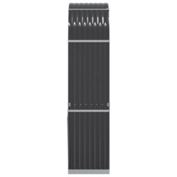 Walplus Log Holder Anthracite 80X45X190 Cm Galvanised Steel - thumbnail 5
