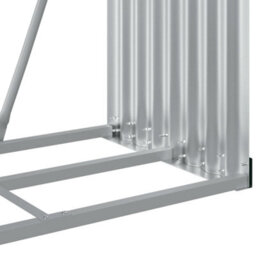 Walplus Log Holder Anthracite 80X45X190 Cm Galvanised Steel - thumbnail 8