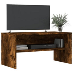 Berkfield Tv Cabinet Smoked Oak 80X40X40 Cm Engineered Wood - thumbnail 3