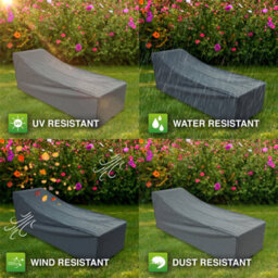 Woodside Waterproof Heavy Duty Protective Outdoor Rattan Sun Bed/lounger Cover - thumbnail 9