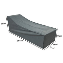 Woodside Waterproof Heavy Duty Protective Outdoor Rattan Sun Bed/lounger Cover - thumbnail 2