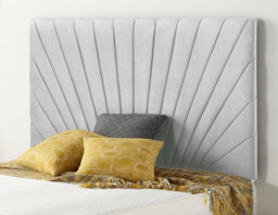 Somnior Beds Somnior  6Ft Platinum Super King 32 Inches Sage Linen Headboard With Wooden Struts