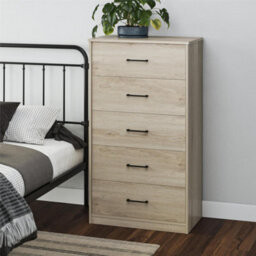 Dorel Brez Build Pearce 5 Drawer Dresser Light Oak - thumbnail 2