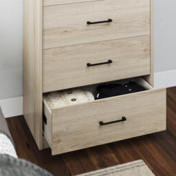 Dorel Brez Build Pearce 5 Drawer Dresser Light Oak - thumbnail 3