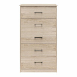 Dorel Brez Build Pearce 5 Drawer Dresser Light Oak - thumbnail 4