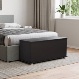 Lassic Vida Designs Leon Storage Ottoman Black Storage Bench Chest Bedroom Living Room  - thumbnail 2