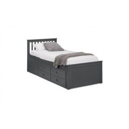 Ashfield Premier Anthracite Day Bed Single 3Ft (90Cm) + Pull Out Bed (Guest Bed) - thumbnail 2