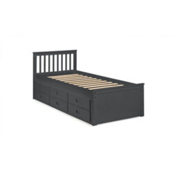 Ashfield Premier Anthracite Day Bed Single 3Ft (90Cm) + Pull Out Bed (Guest Bed) - thumbnail 5