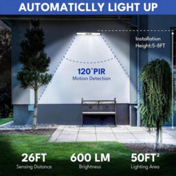 4 Pack Solar Powered Pir Motion Sensor Outdoor Garden Wall Lights - thumbnail 8