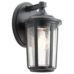 Luminosa Lighting Luminosa Kichler Fairfield Outdoor Wall Lantern Black, Ip44 - thumbnail 1