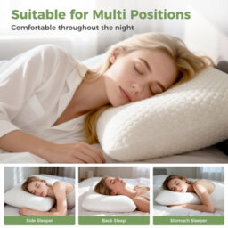 Lavio Contour Pillow Memory Foam Neck Support Pressure Relief Hypoallergenic - thumbnail 9