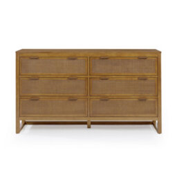 Teamson Home Hatteras Chest Of Drawers 6 Drawer Bedroom Dresser, Natural - thumbnail 6