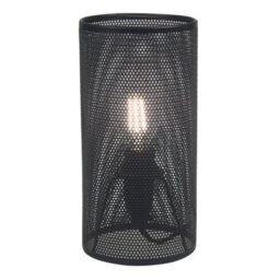 First Choice Lighting Troy - Black Mesh 20Cm Table Lamp - thumbnail 1