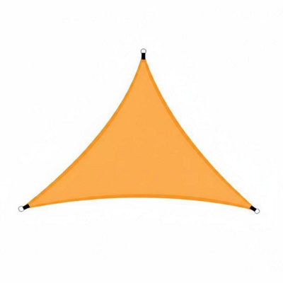 Yellow 6X6X6M Triangular Shade Sail Foldable - image 1